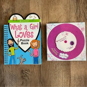American Girl Doll Book & Game Play Activity Cards Spin Wheel Craft Girl Friends